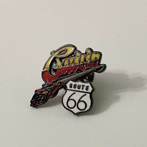 Route 66 Cruisin Hat Pin Lapel Pin